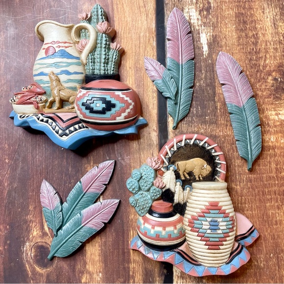 Home Interiors Other - Vintage Home Interiors Burnwood southwestern wall decor.